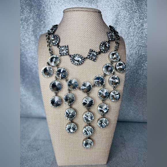 paparazzi Jewelry - Chunky Rhinestone Statement Blingy Necklace & Earrings 4pc Bundle Set New NWT